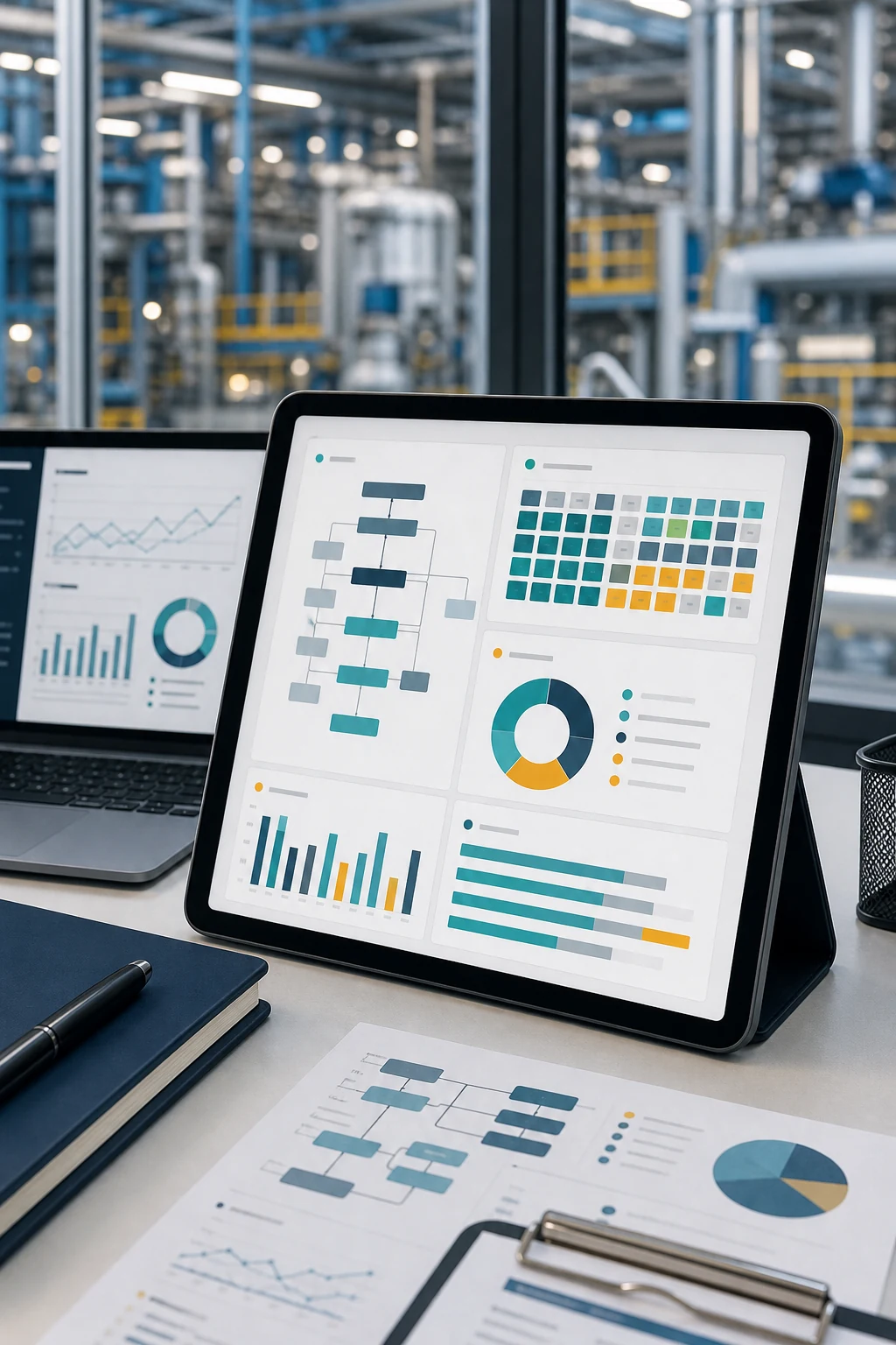 Pilot dashboard and structured operational data quality visual
